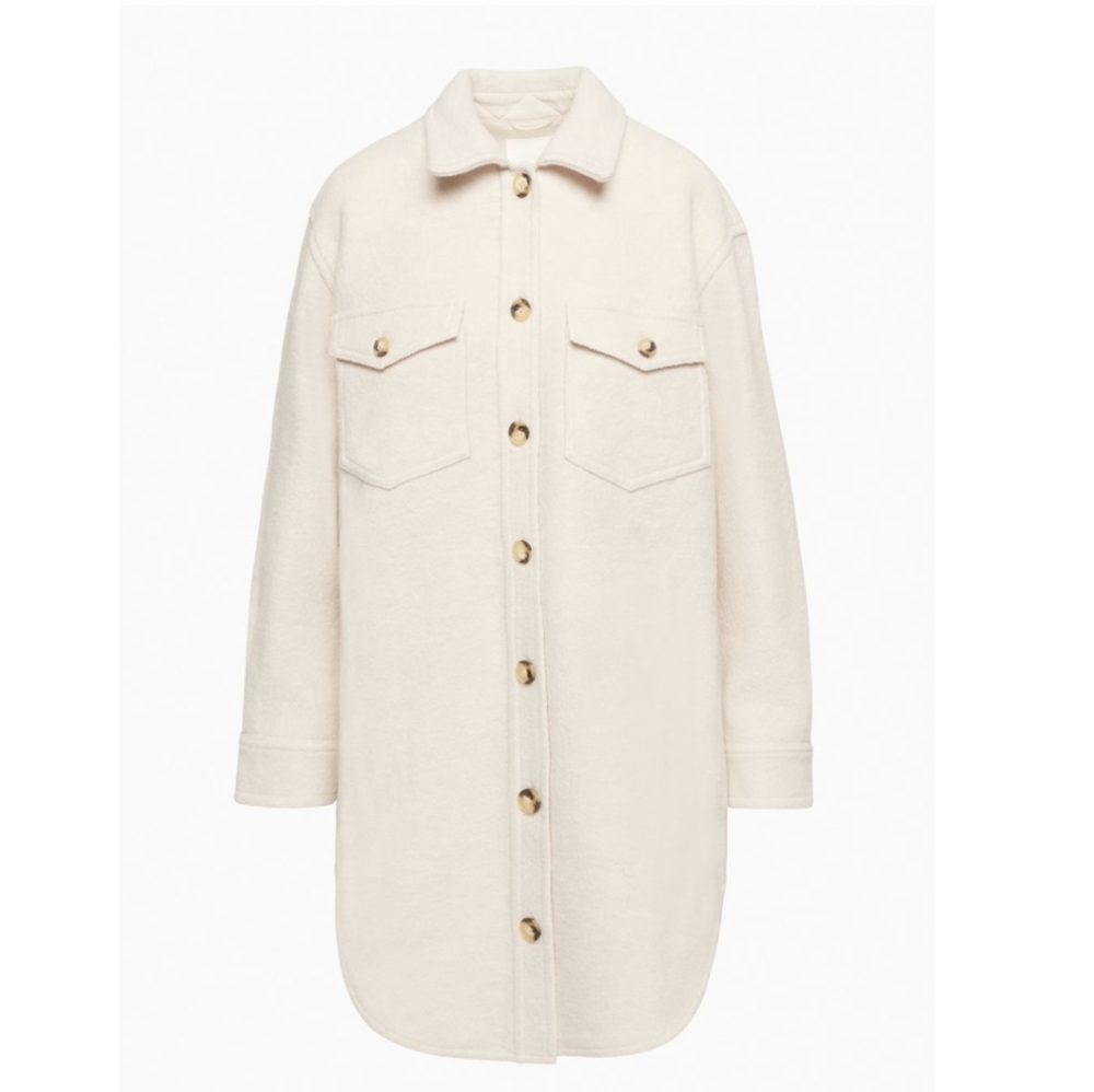 Aritzia Wilfred Ganna Long Shirt Jacket XS